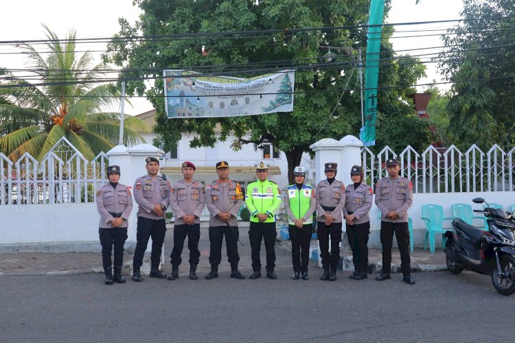 Kapolres Alor Cek Langsung Pengamanan Ibadah di Sejumlah Gereja