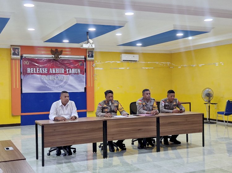 Polres Alor Gelar Rilis Akhir Tahun 2025