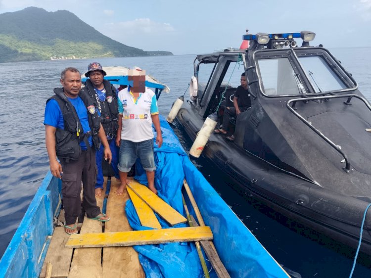 Polres Alor Amankan Perahu Motor Bermuatan BBM Tanpa Dokumen di Perairan Pulau Sika