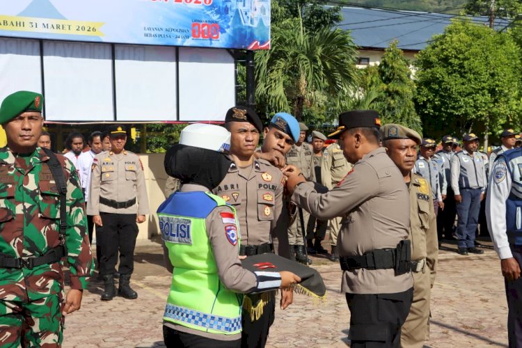 KAPOLRES ALOR PIMPIN APEL GELAR PASUKAN OPERASI “SEMANA SANTA TURANGGA 2026”