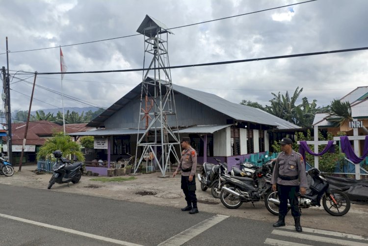 POLRES ALOR BERIKAN RASA AMAN, IBADAH PERSIAPAN PERJAMUAN KUDUS BERJALAN LANCAR