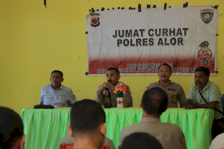 Jumat Curhat Presisi, Polres Alor Serap Aspirasi Warga Kalabahi Kota demi Kamtibmas Kondusif