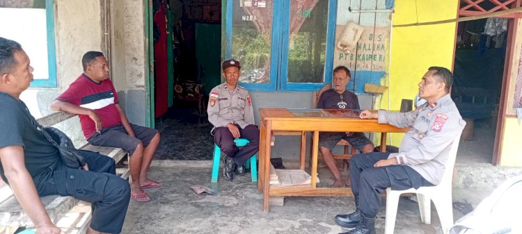 Patroli Dialogis Polsek Alor Timur Ajak Warga Kaipera Jaga Kamtibmas dan Cegah Konflik Sosial