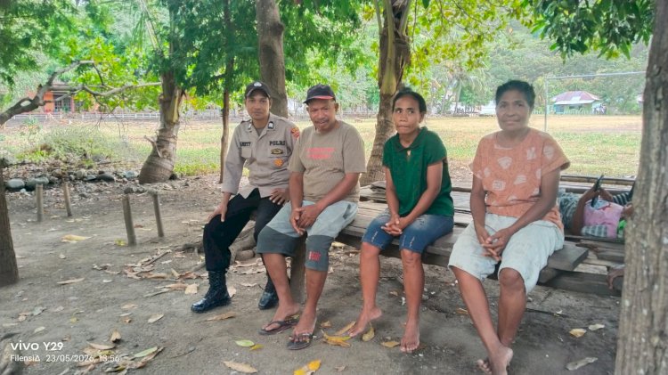 Polsek Alor Timur Laut Intensifkan Sambang Kamtibmas di Desa Taramana, Ajak Warga Jaga Kondusivitas Wilayah