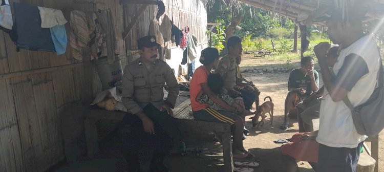 Polsek Alor Timur Gelar Patroli Kamtibmas di Desa Maritaing, Imbau Warga Jaga Keamanan dan Waspada Cuaca Ekstrem