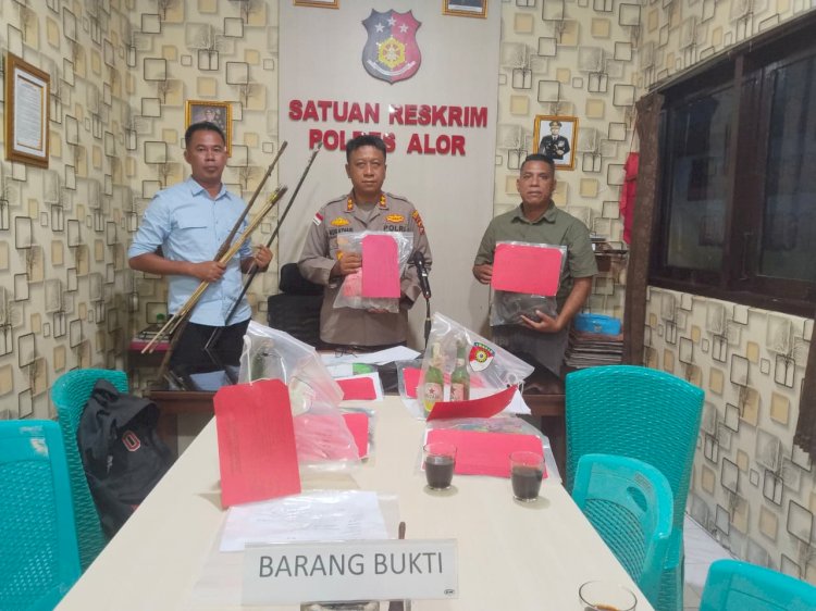 Polres Alor Sita Sejumlah Barang Bukti Tindak Pidana Konvensional Periode Januari–Mei 2026