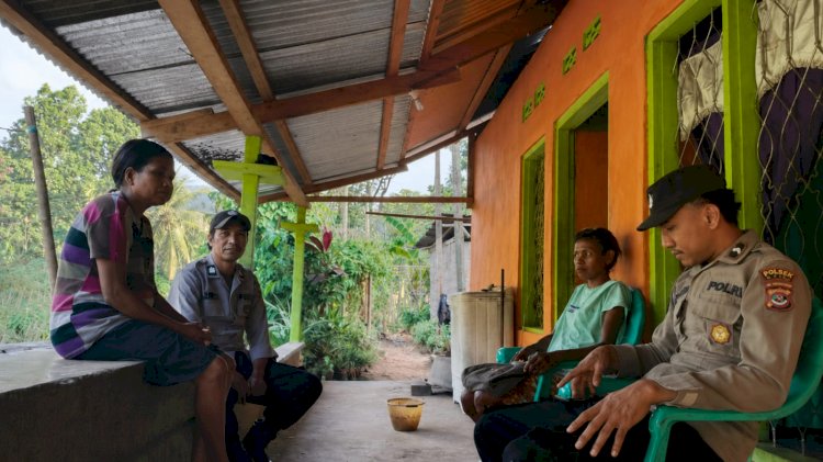 Polsek Alor Timur Laut Intensifkan Patroli Dialogis dan Sambang Kamtibmas di Desa Kamot