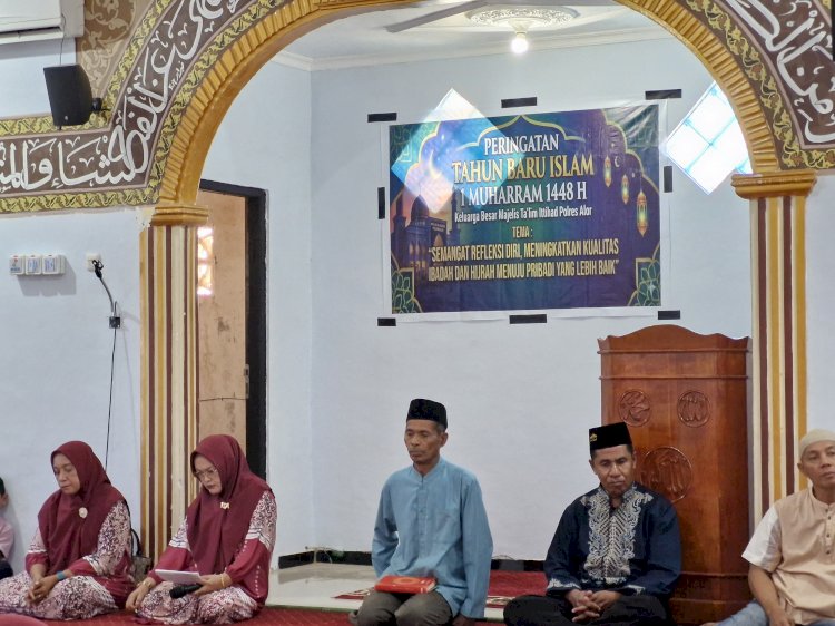 PERINGATI 1 MUHARRAM 1448 H, MAJELIS TAKLIM ITTIHAD POLRES ALOR GELAR KEGIATAN KEAGAMAAN