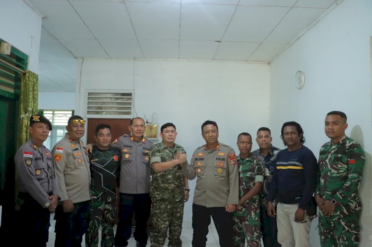 Kapolres Alor Perkuat Sinergitas dengan Kodim 1622/Alor Melalui Kunjungan Silaturahmi