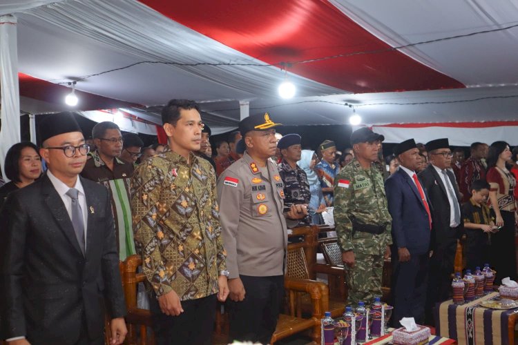 Kapolres Alor Hadiri Pengukuhan 30 Calon Paskibraka Kabupaten Alor Tahun 2026