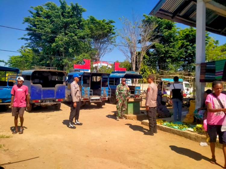 Polsek Alor Selatan Laksanakan Patroli dan Pengamanan Pasar Apui, Pastikan Aktivitas Masyarakat Berlangsung Aman dan Kondusif